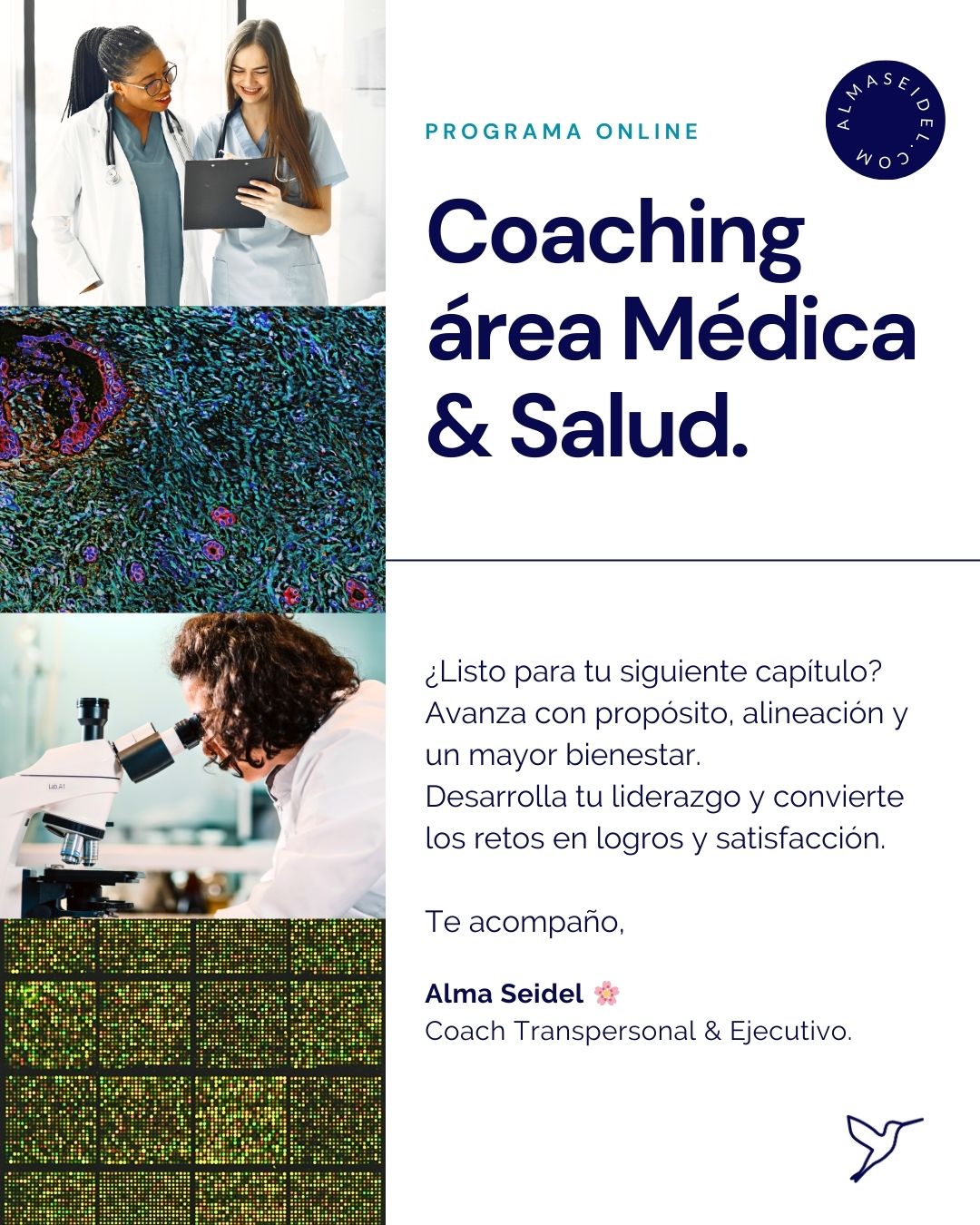 Coaching para Médicos y Profesionales del área Médica y Salud - Coaching Ejecutivo con Alma Seidel.