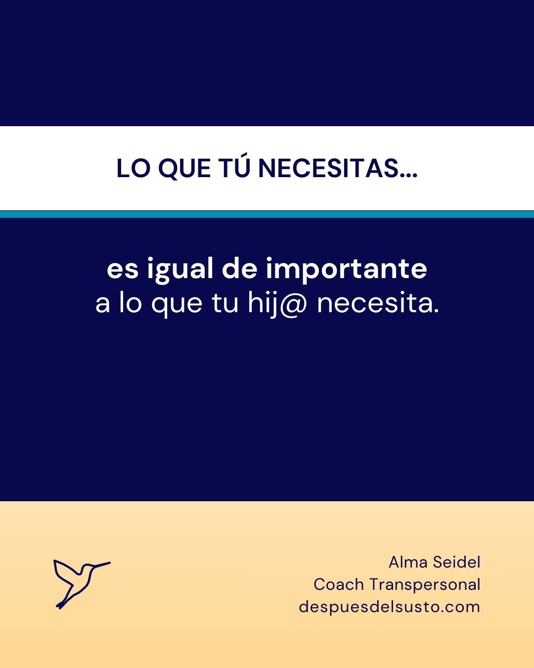 Lo que tu necesitas es igual de importante - Coaching para madres de bebes y ninos con cancer - Alma Seidel